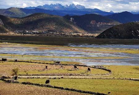 Photo&nbsp;taken&nbsp;on&nbsp;Oct.&nbsp;20,&nbsp;2009&nbsp;shows&nbsp;the&nbsp;view&nbsp;of&nbsp;Shangri-la&nbsp;County,&nbsp;Tibetan&nbsp;Autonomous&nbsp;Prefecture&nbsp;of&nbsp;Deqen,&nbsp;southwest&nbsp;China's&nbsp;Yunnan&nbsp;Province,&nbsp;Tibetan&nbsp;Autonomous&nbsp;Prefecture&nbsp;of&nbsp;Deqen&nbsp;attractted&nbsp;more&nbsp;than&nbsp;4&nbsp;millions&nbsp;tourists&nbsp;home&nbsp;and&nbsp;abroad&nbsp;in&nbsp;2009.&nbsp;[Photo:&nbsp;Xinhua]&nbsp;