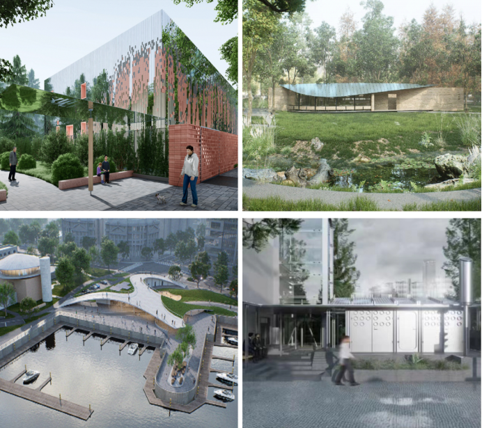 黄浦区长沙110kV变电站、青浦区新城绿环启动段驿站、普陀区苏州河丹巴路码头驿站、浦东新区燃气调压器