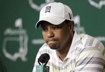 Tiger&nbsp;Woods&nbsp;pauses&nbsp;as&nbsp;he&nbsp;speaks&nbsp;at&nbsp;his&nbsp;news&nbsp;conference&nbsp;following&nbsp;his&nbsp;practice&nbsp;round&nbsp;for&nbsp;the&nbsp;2010&nbsp;Masters&nbsp;golf&nbsp;tournament&nbsp;at&nbsp;the&nbsp;Augusta&nbsp;National&nbsp;Golf&nbsp;Club&nbsp;in&nbsp;Augusta,&nbsp;Georgia,&nbsp;April&nbsp;5,&nbsp;2010.&nbsp;REUTERS/David&nbsp;J.Philip/Pool