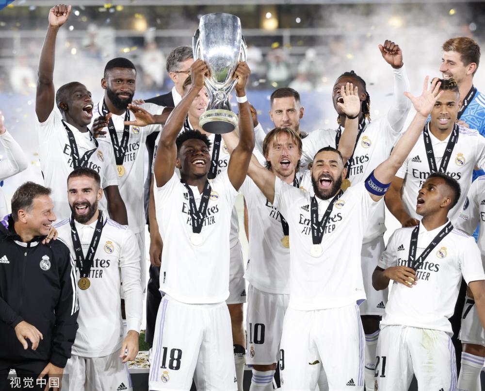 图欧超杯本泽马阿拉巴建功皇马20第5次夺冠