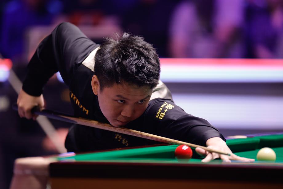 [图]周跃龙6-4胜奥沙利文 晋级斯诺克英锦赛16强