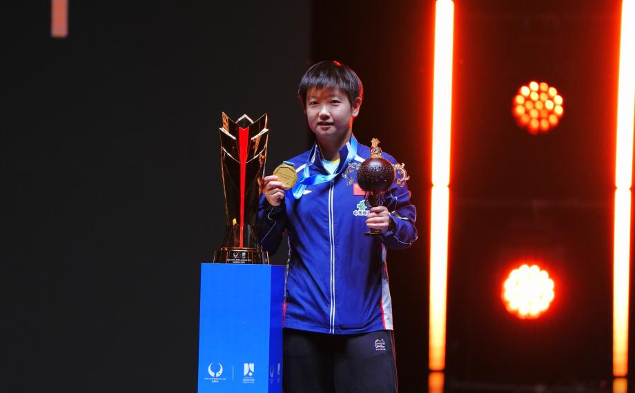 [图]乒乓球亚洲杯：孙颖莎4-3力克王曼昱女单折桂