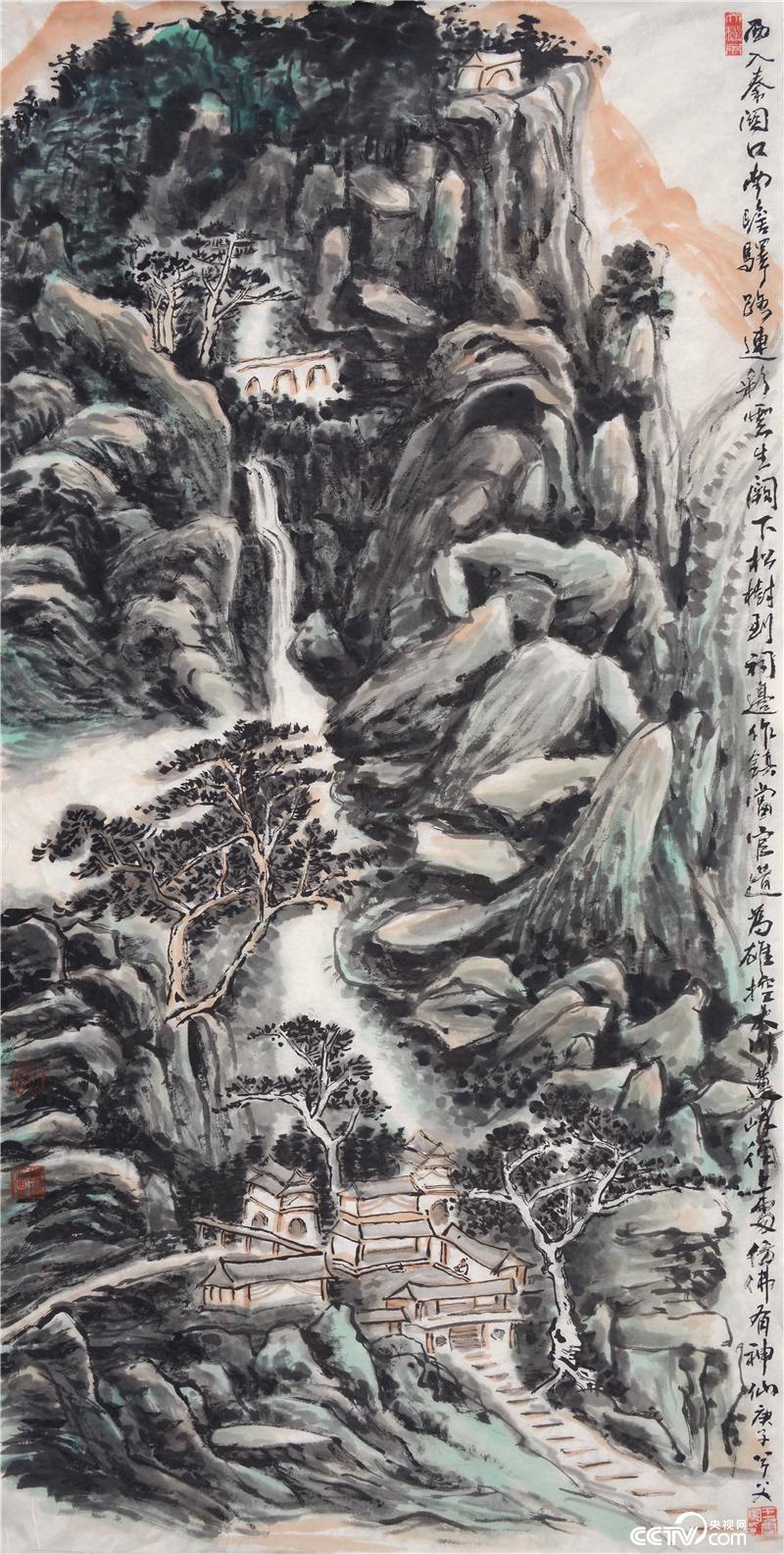 王鲁湘-唐人诗意图-纸本-138×68cm-2020