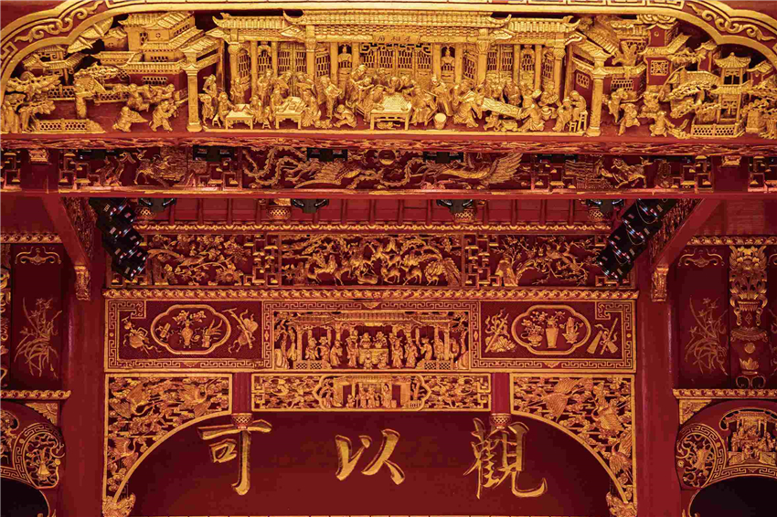 中国工艺美术馆、中国非物质文化遗产馆的传统戏台