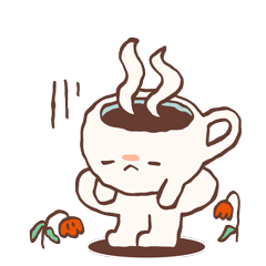 啊呀！不小心把咖啡弄洒了&hellip;&hellip;